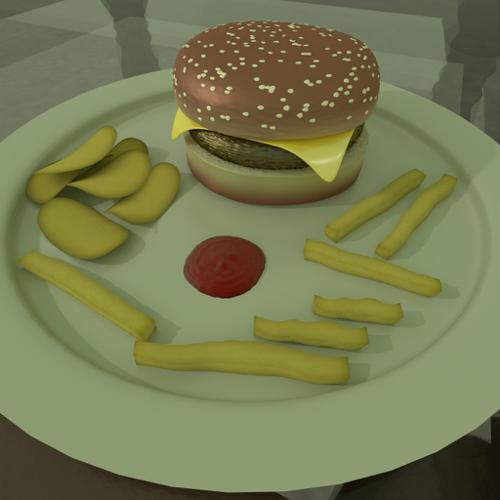 Burger, Chips & Fries preview image